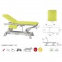 Table de massage électrique 2 plans barre périphérique Ecopostural C5951H