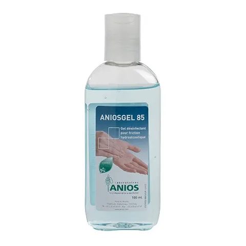 Manugel hydroalcoolique 85 Bleu avec pompe ANIOS