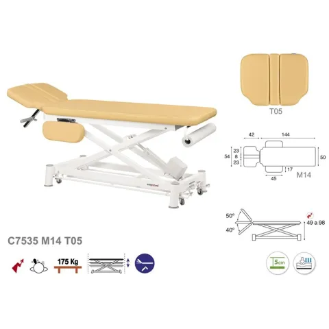 Table ostéo électrique 2 plans Ecopostural C7535