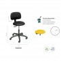 TABOURET AVEC DOSSIER ECOPOSTURAL S2609