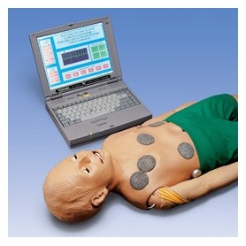 Mannequin de réanimation interactif avec ordinateur portable 