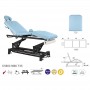 Table électrique Ecopostural avec tige noire C5603