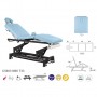 Table électrique Ecopostural avec tige noire C5603