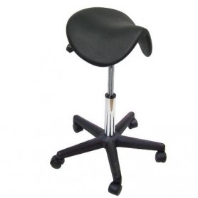 Tabouret selle de cheval ORGANIC Noir