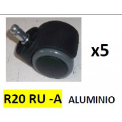 Roulettes tabourets ecopostural bases en aluminium