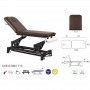 Table de massage électrique 2 plans châssis noir - C5633