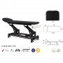 Table de massage électrique chassis noir Ecopostural C5628