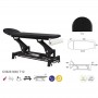 Table de massage électrique chassis noir Ecopostural C5628