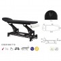 Table de massage électrique chassis noir Ecopostural C5628