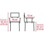 Chaise de douche LINEA Roue 5'