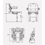 Fauteuil De Douche Rembourré U Dossier Accoudoir Gris