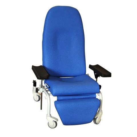 Fauteuil de prélèvement CAYEUX - Dossier/Jambière indépendants - Sur roulettes
