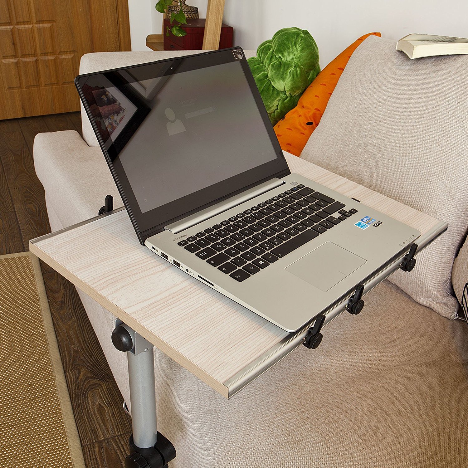 Table de Lit Bureau Au-Dessus du Lit avec roulettes, Bureau D