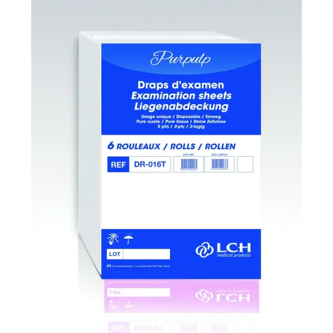 drap d examen ouate lisse 50 x 38 cm lch