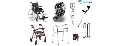 fauteuils roulant, canne de marche, rollator, béquille,deambulateur 