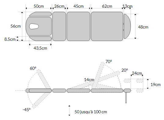 Table d'ostéopathie électrique mobercas